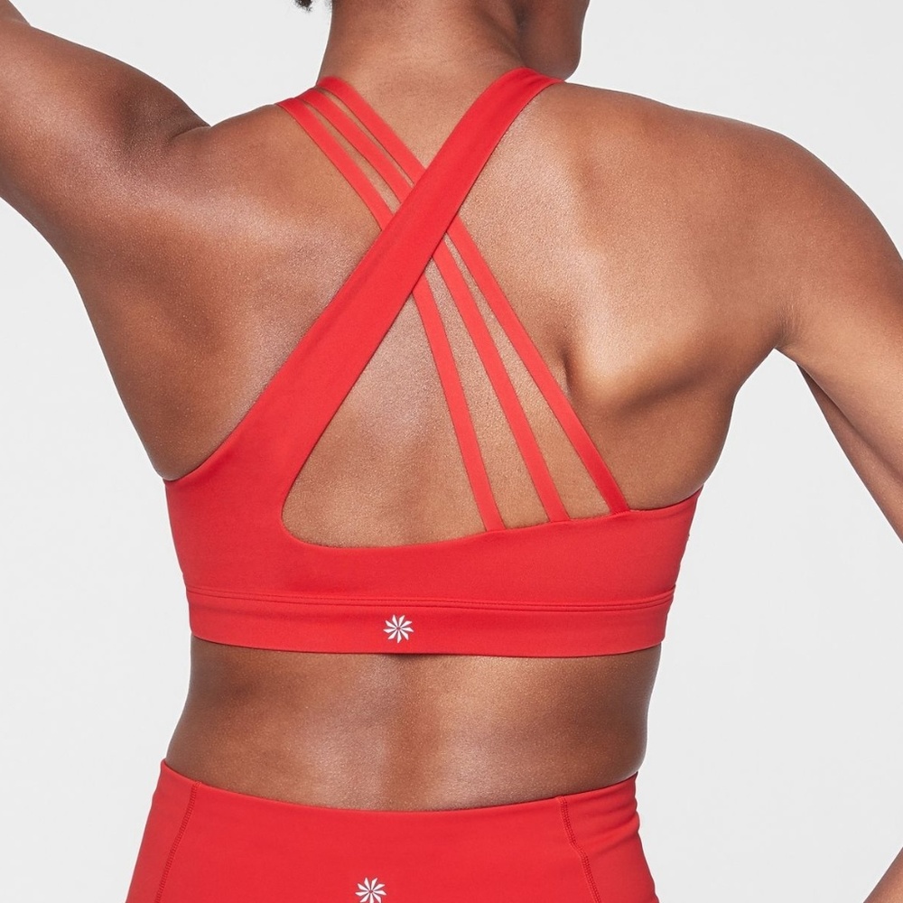Athleta Red Run Free Bra